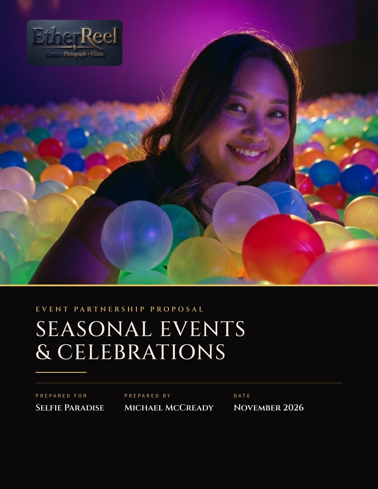 Seasonal Events & Celebrations proposal cover